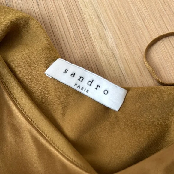 Sandro Golden mustard Camisole Top - Picture 8 of 13
